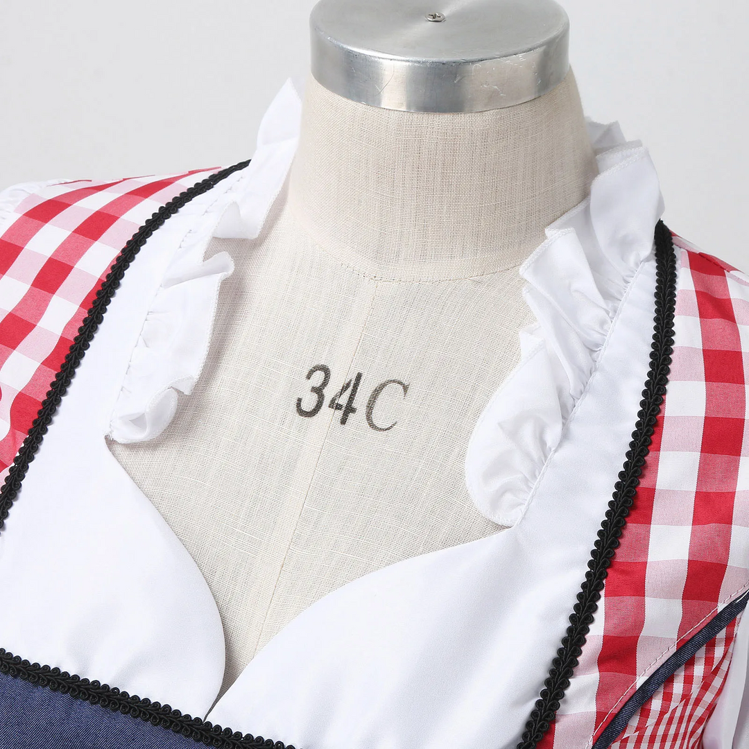 Dirndl Damesjurk met Ruches - Denice