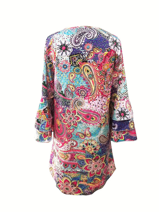 Gelaagde Jurk met Paisley Print - Maud