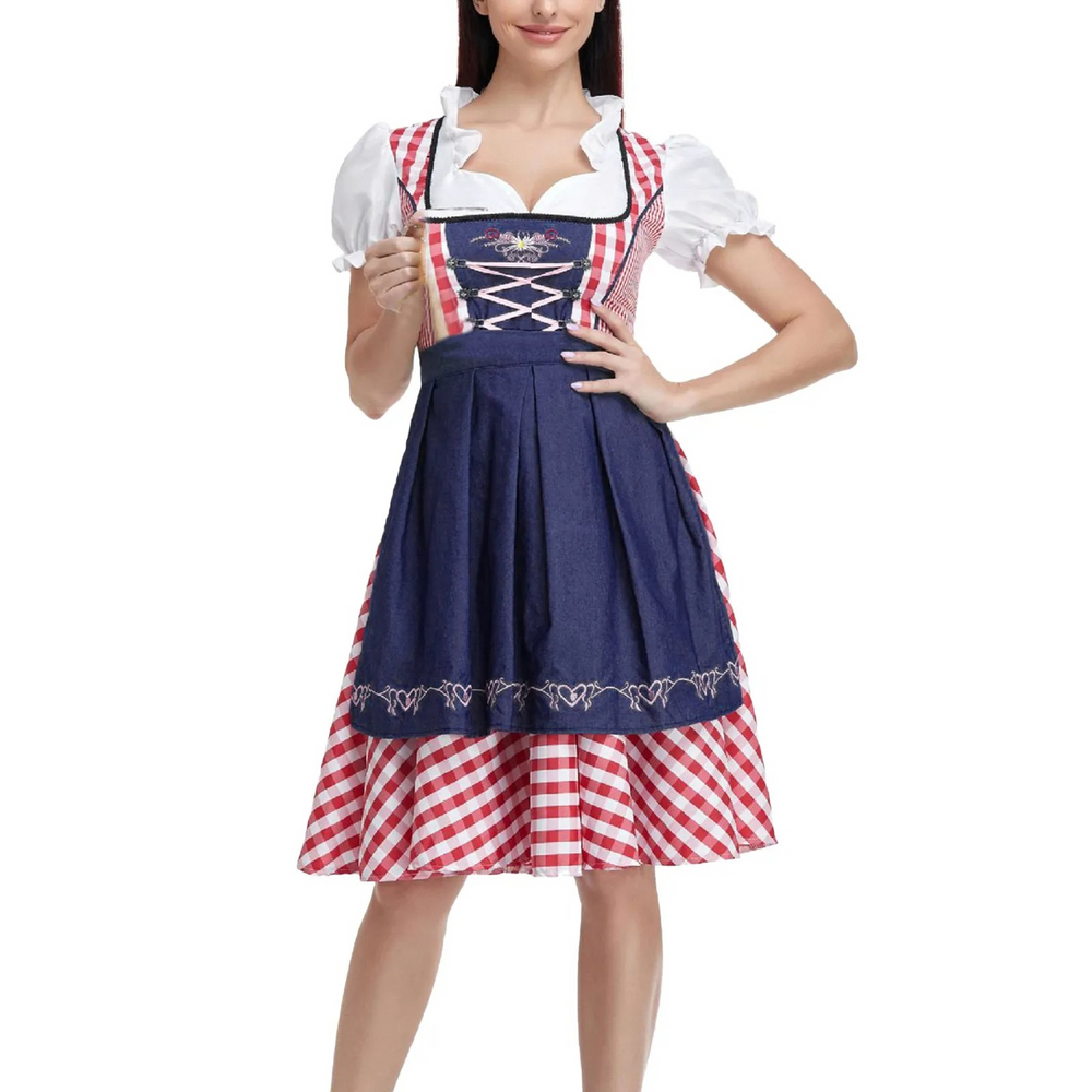 Dirndl Damesjurk met Ruches - Denice