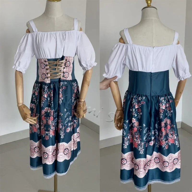 Dirndl Vrouwenjurk met kant - Debby