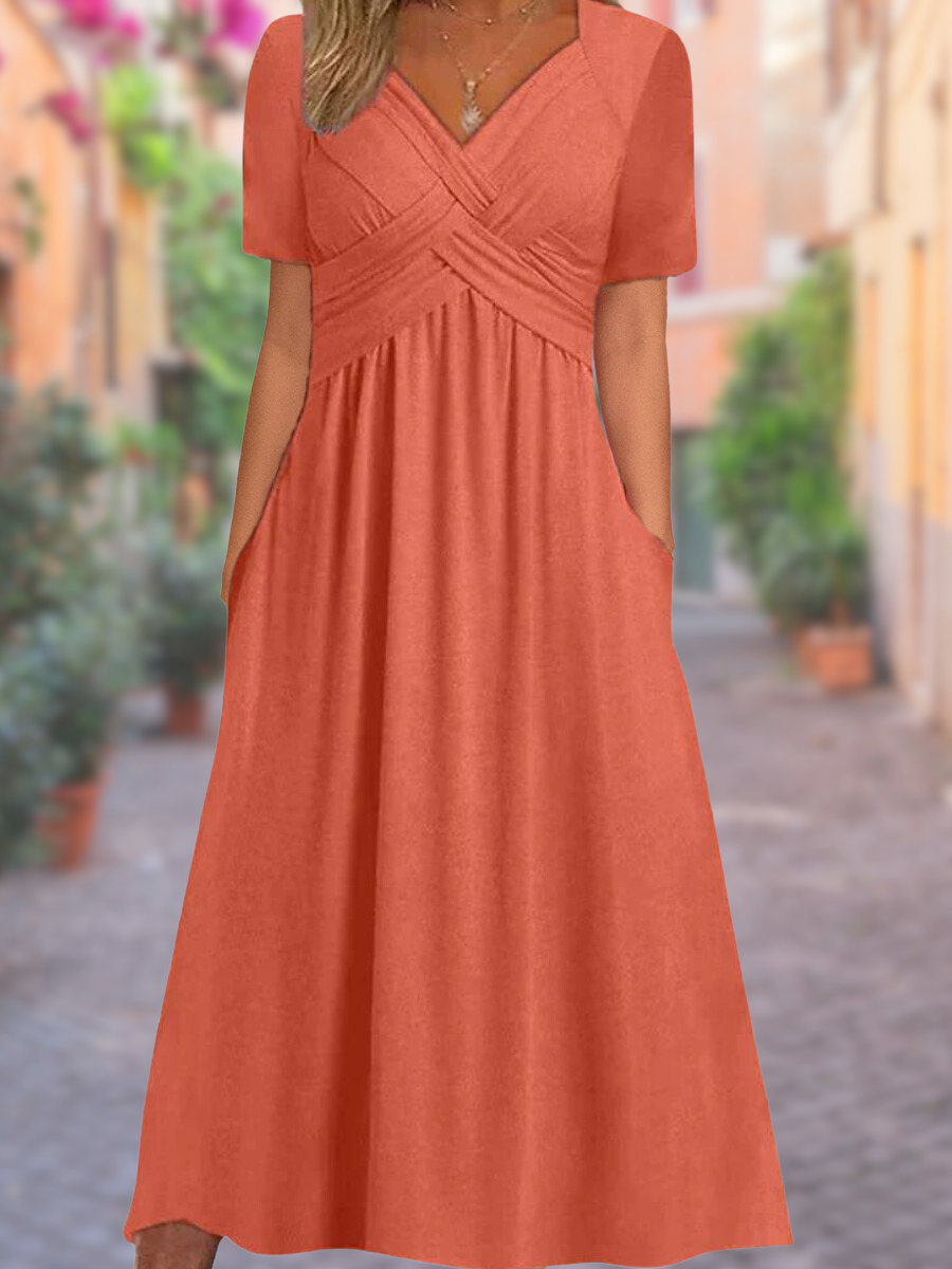 V-neck summer dress - Marijke