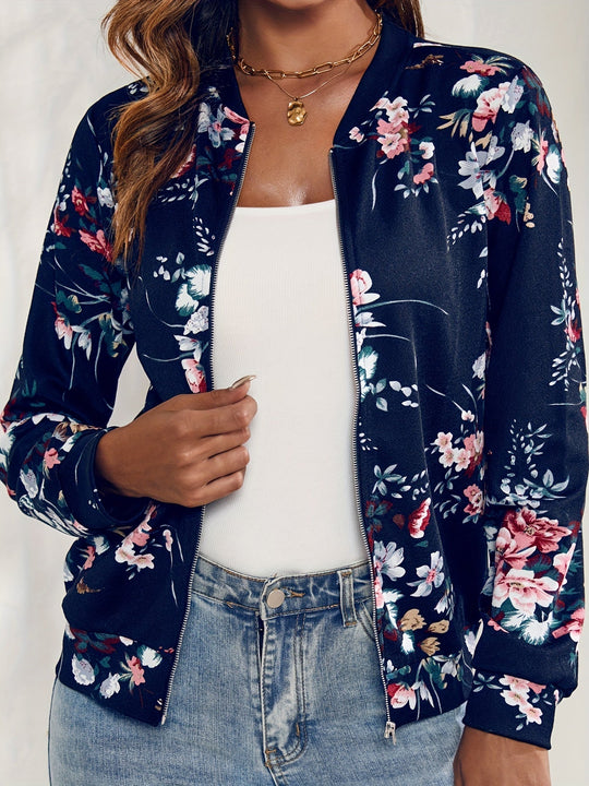 Floral Bomber Jas - Eleanor