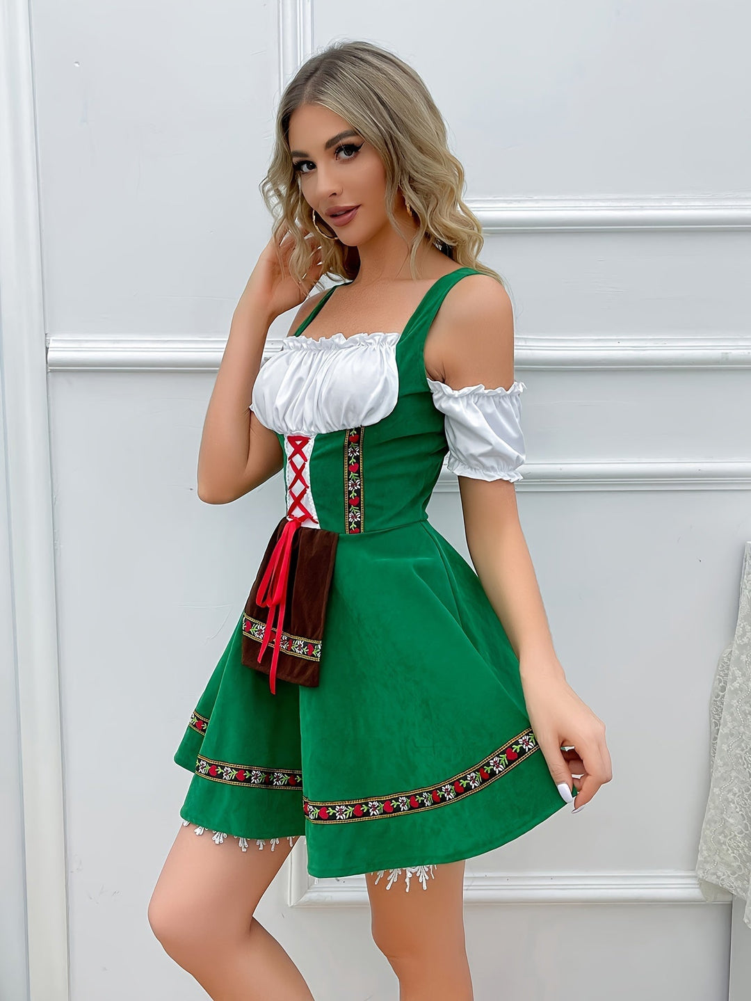 Groene Dirndl Jurk - Hillegonda