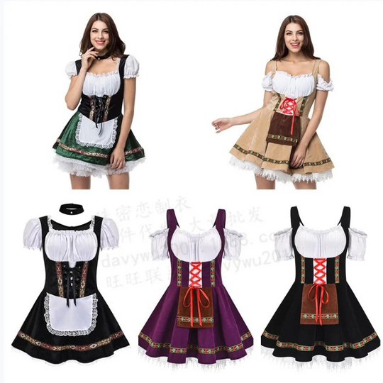 Dirndl Oktoberfest Jurk voor dames met borduursel - Margarette