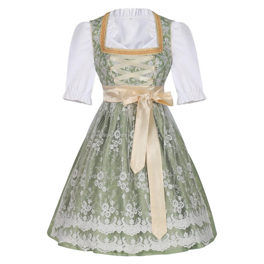 Groen Dames Oktoberfest Dirndl Jurk - Tina