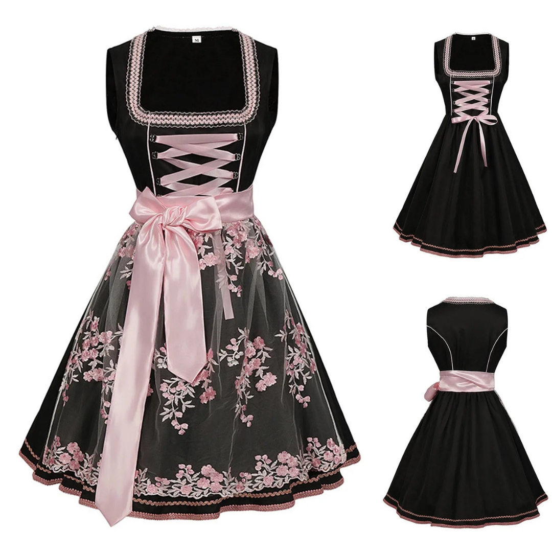 Zwarte Oktoberfest dirndl jurk - Trisha