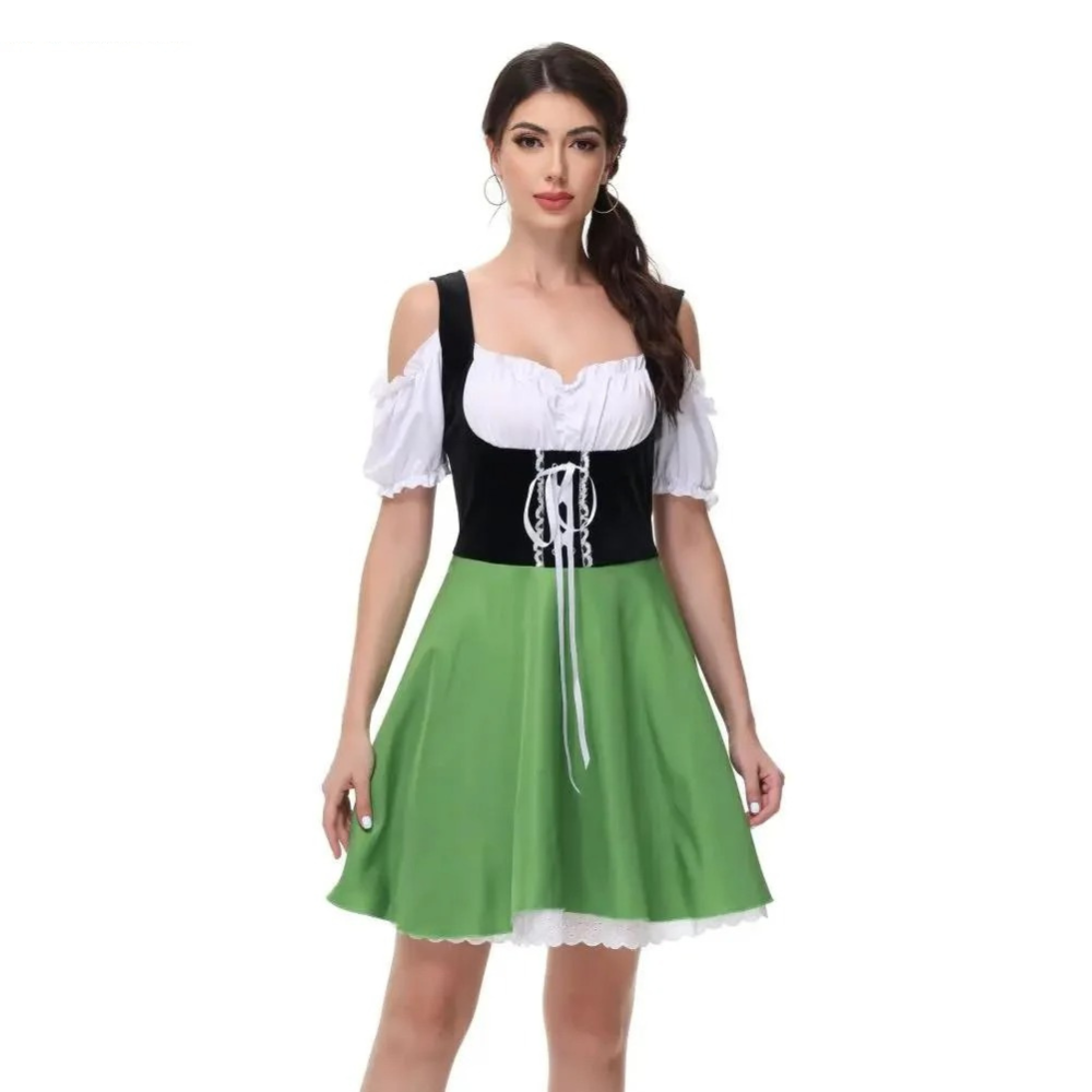 Dirndl Vrouwenjurk voor Oktoberfeest met Schort - Nikki