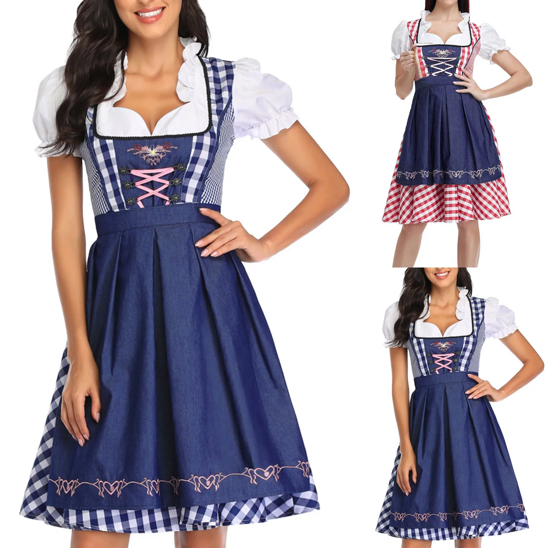 Dirndl Damesjurk met Ruches - Denice