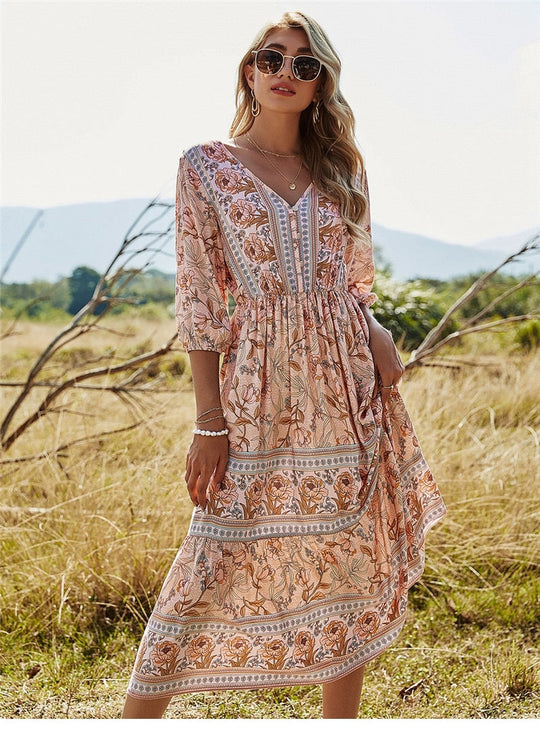 Boho Zomerjurk - Yvonne