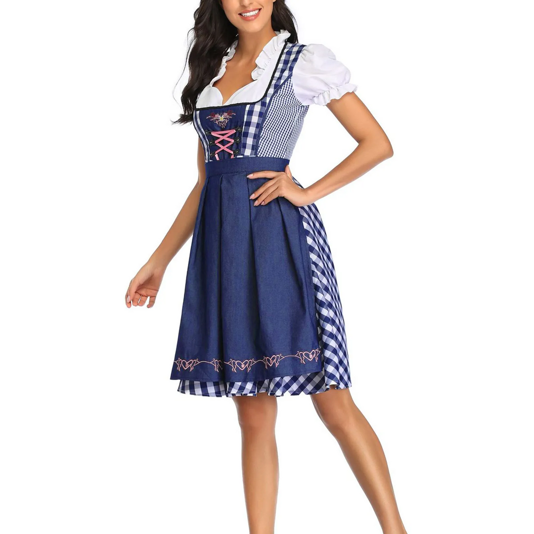 Dirndl Damesjurk met Ruches - Denice