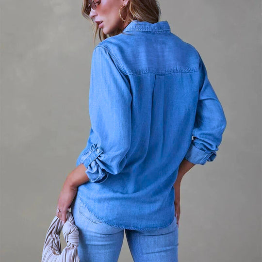 Vintage Denim Overhemd - Monique