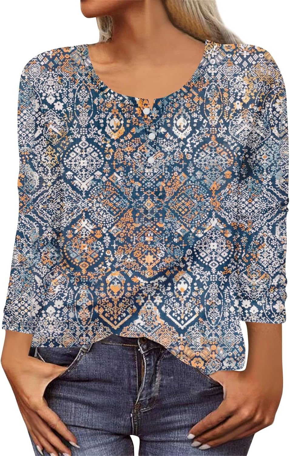 Casual T-shirt met bloemenprint - Loïs