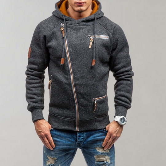 Casual Hoodie met Ritssluiting voor Mannen - Liam