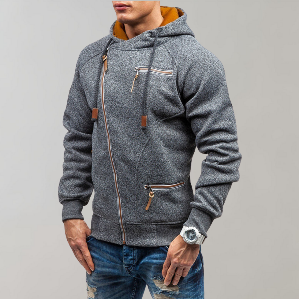 Casual Hoodie met Ritssluiting voor Mannen - Liam