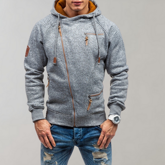 Casual Hoodie met Ritssluiting voor Mannen - Liam