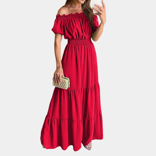 Off Shoulder Maxi Jurk - Veronica