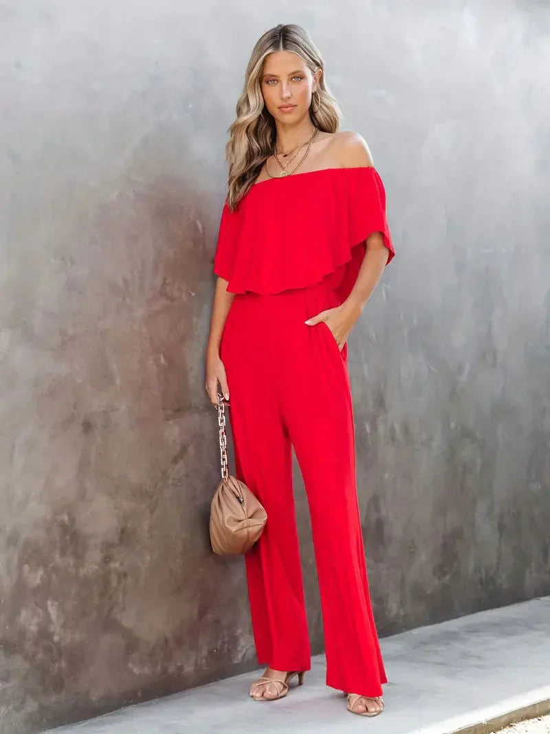 Jumpsuit zonder schouders - Marilou