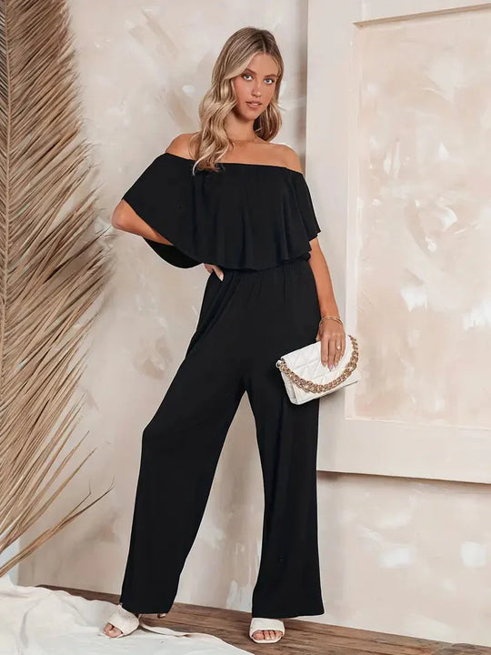 Jumpsuit zonder schouders - Marilou