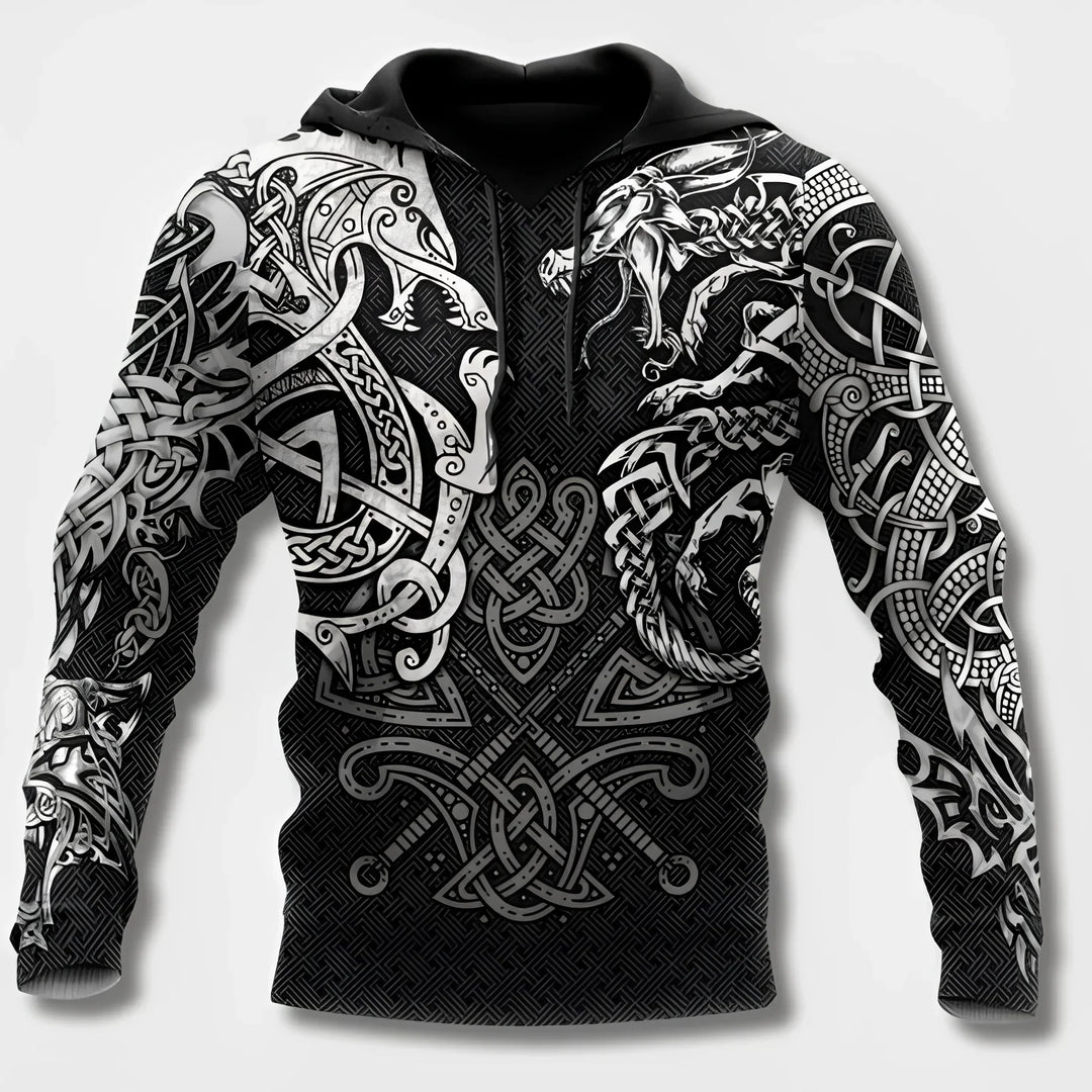 Herenhoodie met print - Allen