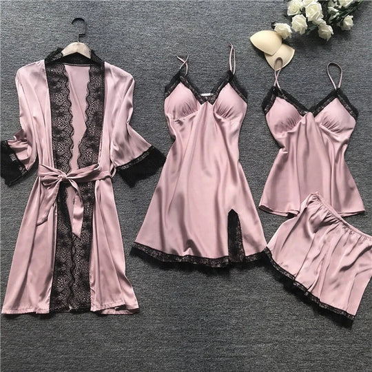 Zijde Nachtkleding Set - Aletta