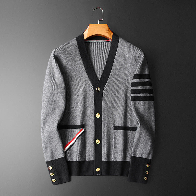 Gestreepte Kashmir Cardigan - Achim