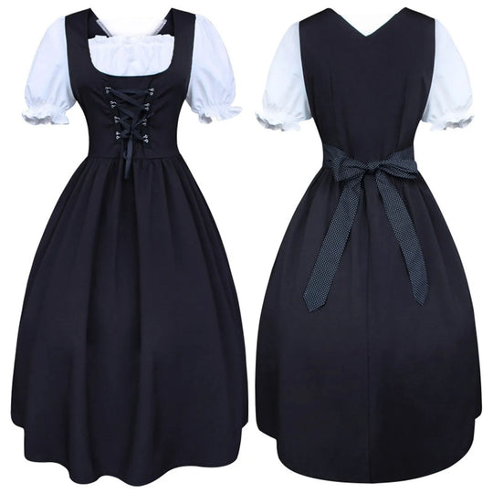 Oktoberfest Dirndl Jurk met Pofmouwen - Unity