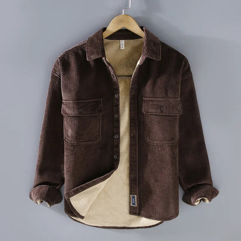 Corduroy Jas Met Fleece - Josiah