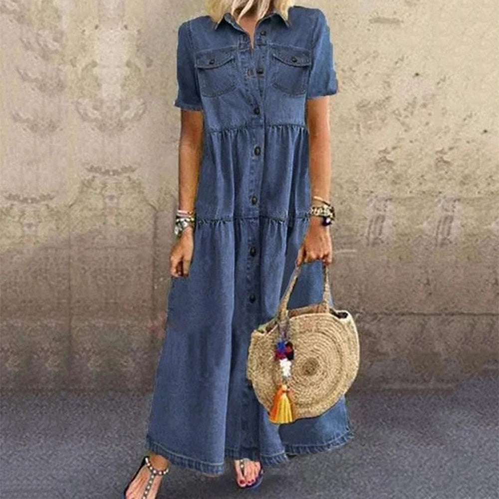 Maxi Denim Jurk - Kristen