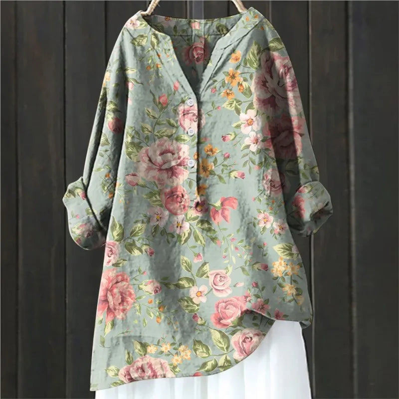 Elegante Blouse met Bloemenprint - Angela