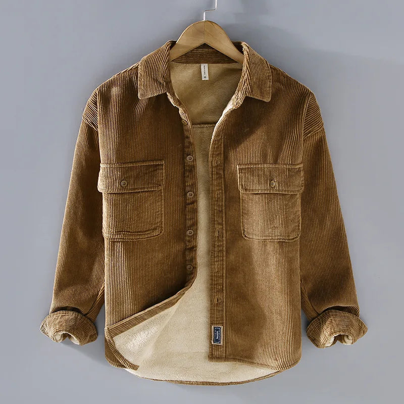 Corduroy Jas Met Fleece - Josiah