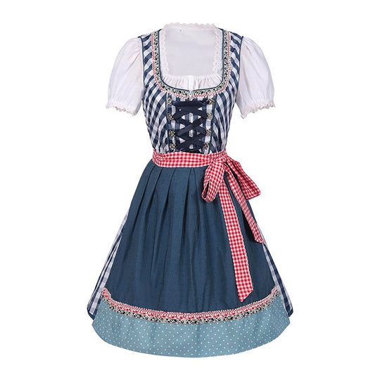 Oktoberfest Dirndlkleed met Vierkante Halslijn voor Dames - Pearl