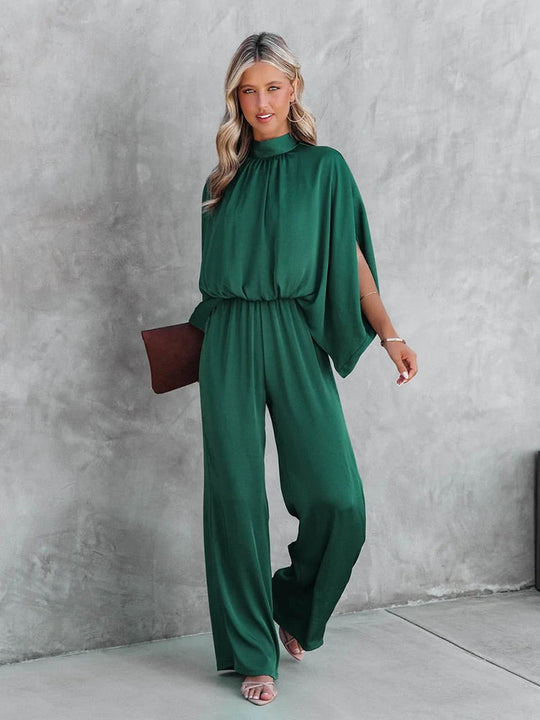 Elegante Herfst Jumpsuit met Brede Pijpen - Ada