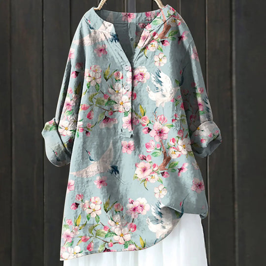 Elegante Blouse met Bloemenprint - Angela