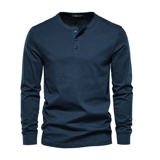 Zacht katoenen longsleeve shirt - Alistair