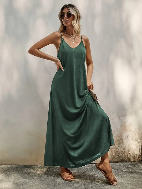 Elegante Mouwloze Maxi Jurk - Carlina