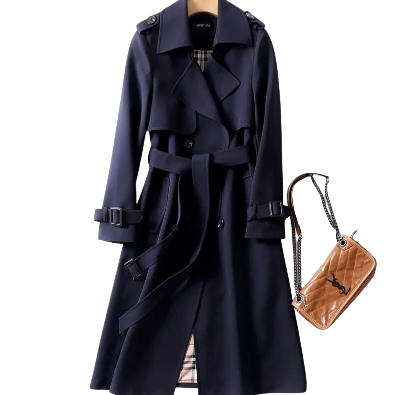 Elegante Lange Dames Trenchcoat - Mariëlle