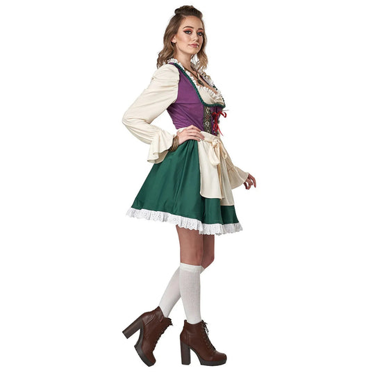 Dirndl Dames Oktoberfest Jurk met Kanten Details - Kiki