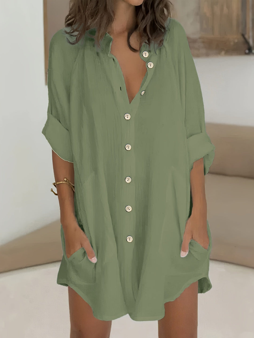 Oversized Casual Blouse voor Dames - Femke