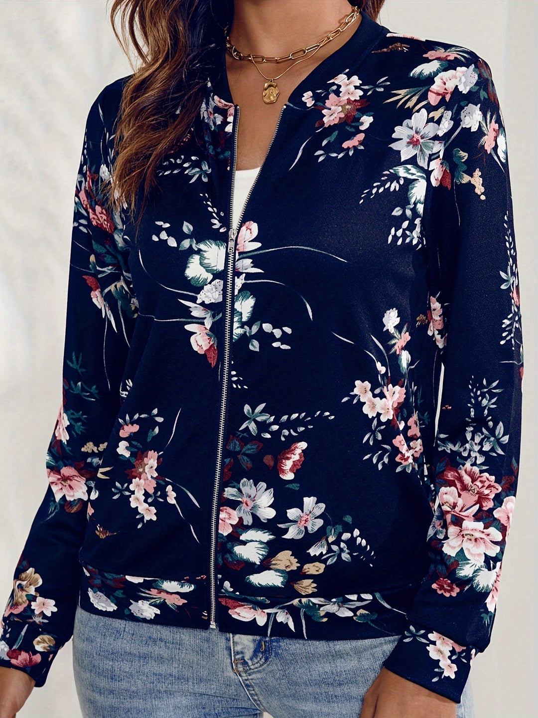 Floral Bomber Jas - Eleanor