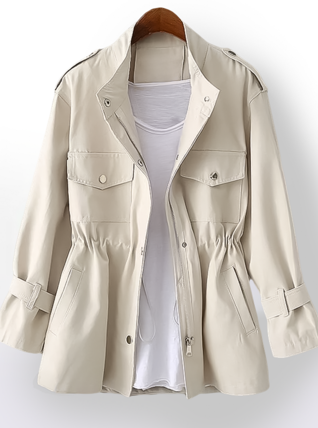 Herfst Cargo Trenchcoat voor Vrouwen - Patricia