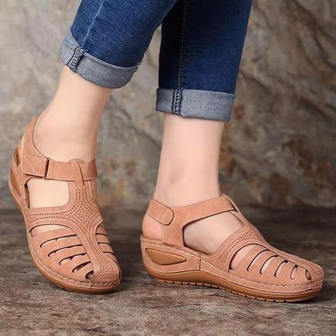 Zomerse Sandalen met Sleehak - Linde