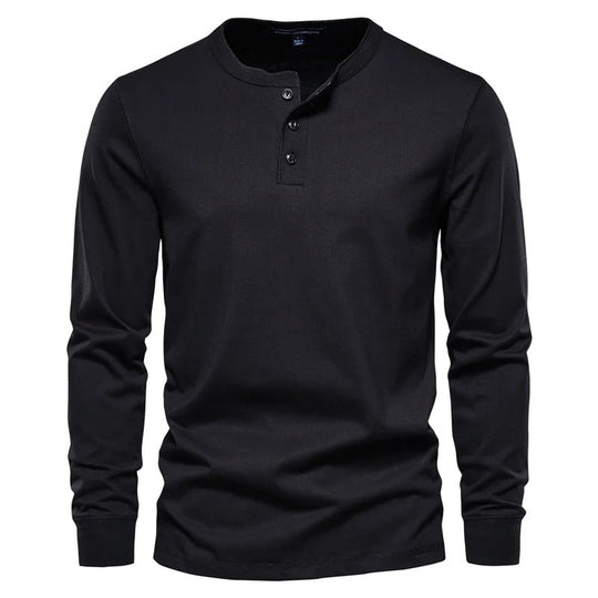 Zacht katoenen longsleeve shirt - Alistair