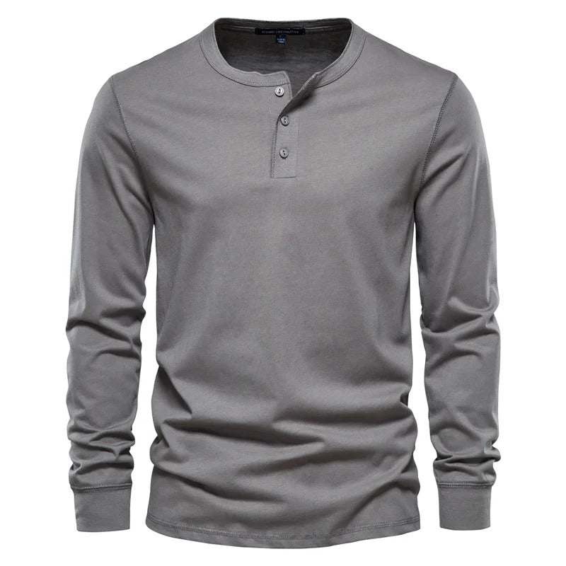 Zacht katoenen longsleeve shirt - Alistair