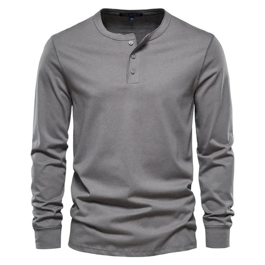 Zacht katoenen longsleeve shirt - Alistair