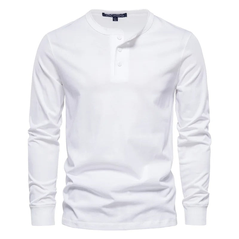 Zacht katoenen longsleeve shirt - Alistair