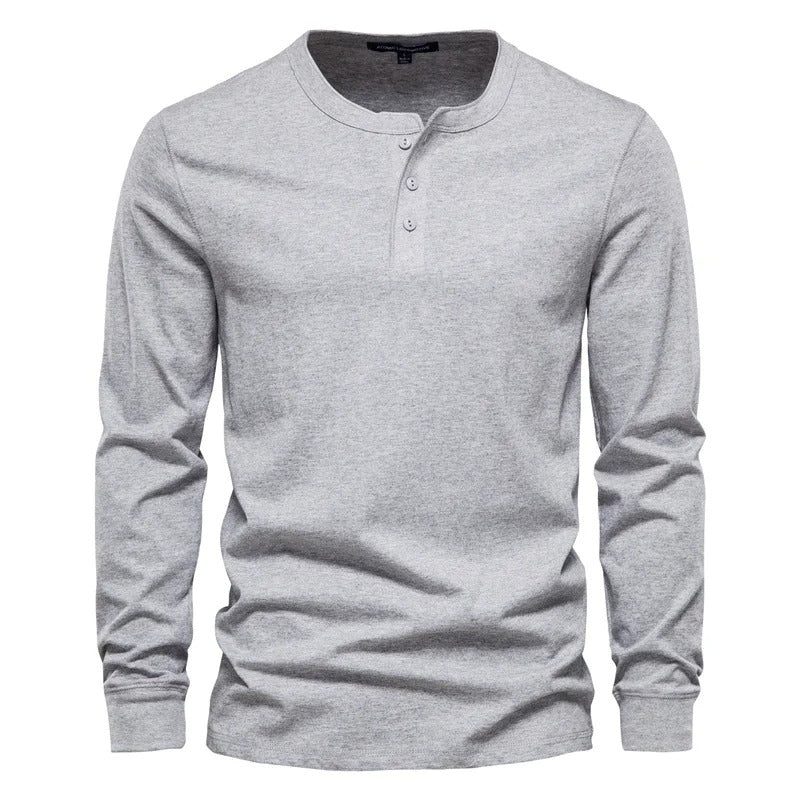 Zacht katoenen longsleeve shirt - Alistair