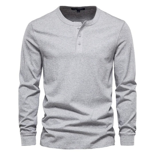 Zacht katoenen longsleeve shirt - Alistair