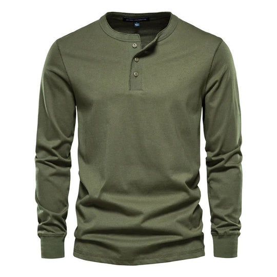 Zacht katoenen longsleeve shirt - Alistair