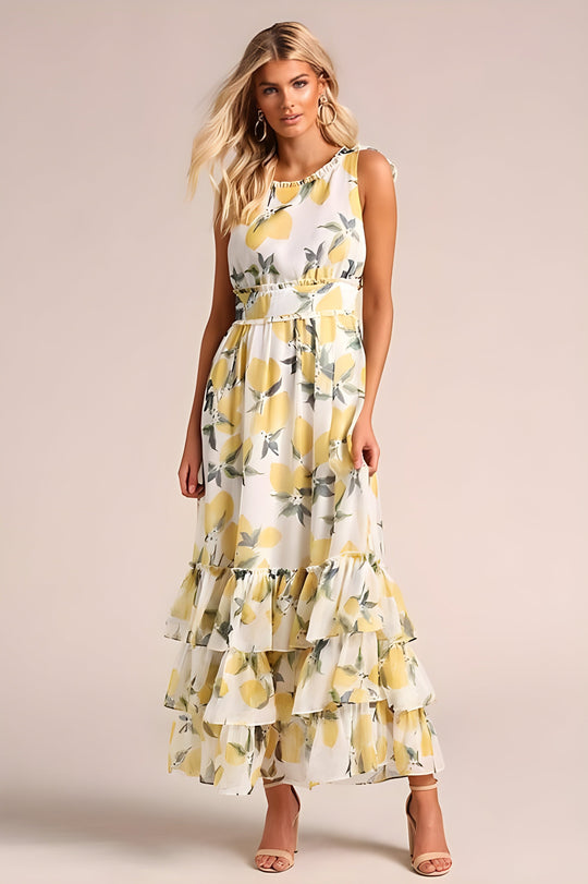 Maxi-jurk met casual print - Chantal